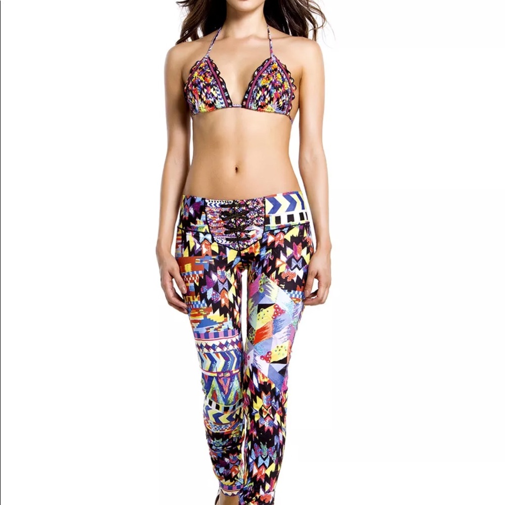 AGUA BENDITA gym long pants, Size 8